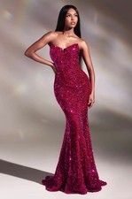 Black Sequins Lace Up Prom