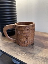 Vintage Authentic Hand Carved Tiki Mug