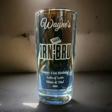 PERSONALISED IRN BRU GLASS ANY