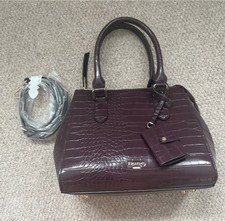 Dune Handbag Burgundy Berry Hand/Shoulder Bag Excellent Condition