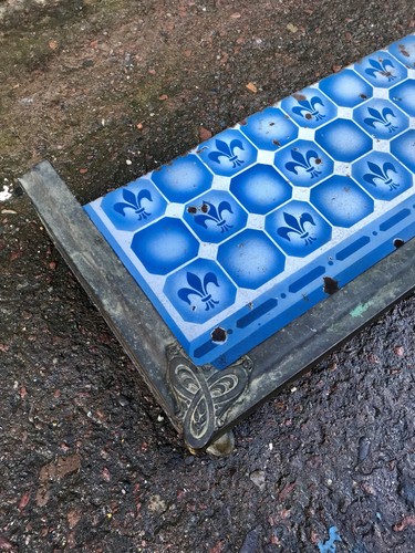 Reclaimed enamel hearth - enamel, &