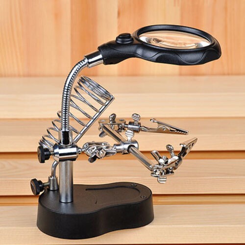 Led desk lamp magnifying - led,