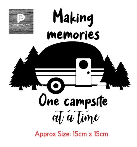 Camping vinyl sticker camper - camping,