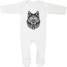 'Tribal Wolf' Baby Romper