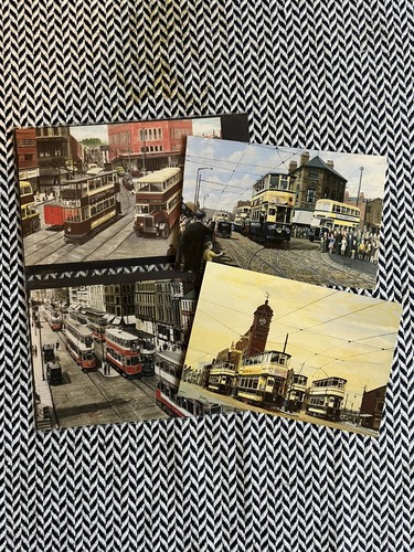 Bus tram postcards west - bus,
