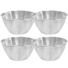  4 Pcs Mini Tartlet Tins Egg Molds Cake Molding Cup Flower Shaped Baking Pan
