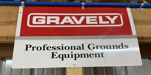 Gravely mower sign - gravely, x