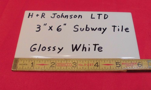 Vintage white subway - 1, pc.