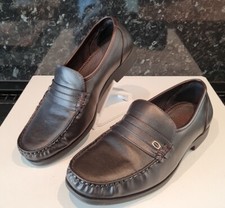 DEXTER U.K Size 7 Comfort Brown Memory Foam Slip On Loafers Casual Shoes N/New 