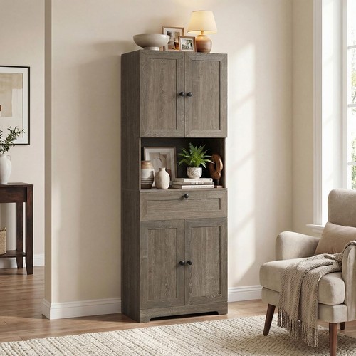 Tall pantry unit rustic - pantry,