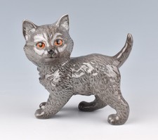 Beswick Cats - Persian Kitten - (British Blue, Lead Grey) No.1885 1964-1966