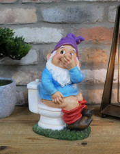 Funny gnome toilet - funny,