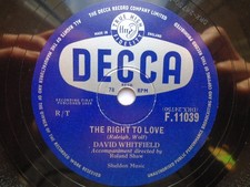 David Whitfield Right To Love