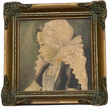 Vintage Framed Print of Girl
