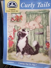 DMC Coming Out to Play? Counted Cross Stitch #K1955 Curly Tails read description