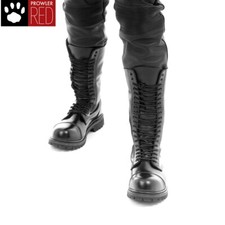 Prowler RED Genuine Leather Boots Combat Ranger Gay 20 Laceable Holes Black 8-12