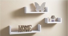 Set of 3 U Shape Floating Wall