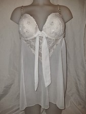 Gorgous Cream SECRET POSSESSION Underwired Babydoll Chemise Dress size 36D