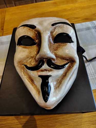 For vendetta masquerade mask - v,