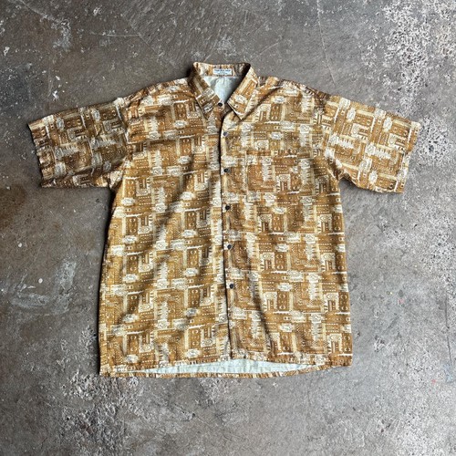 Gold print thai silk - print,