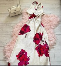 ZARA FLORAL PRINT SATIN MIDI