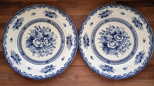 Antigue blue rose fine china - antigue,