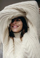 ZARA ECRU CHUNKY BRAIDED CABLE