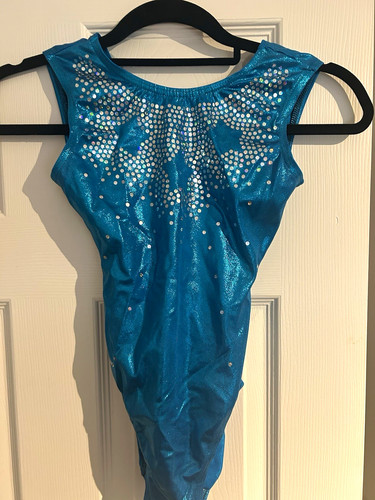Milano blue shiny gymnastics - blue,
