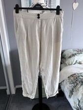 Next Ladies Linen Trousers In