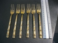 Vintage Gold Tone Bamboo