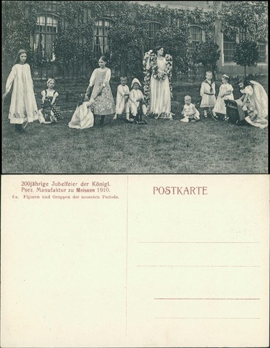 Postcard meissen porcelain - meissen,