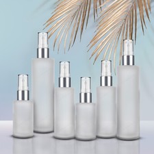 Frosted empty glass perfume - frosted,