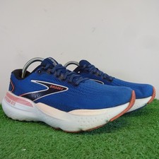 Brooks Trainers Size 6.5 Women Blue Icy Glycerin GTS 21 Supportive Running Shoes