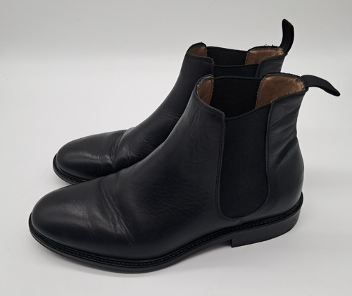 Reiss mens black leather - reiss,