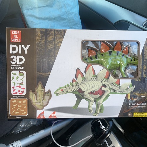 Diy stegosaurus puzzle - diy, 3d