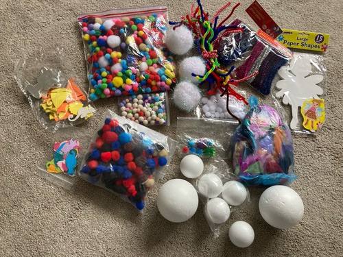 Crafting mixed bundle - crafting, pom-poms
