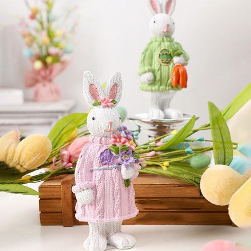 Hand painted easter bunny - painted,