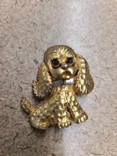 Vintage cocker spaniel brooch - vintage,
