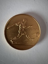 Vintage Gold-Coloured Football