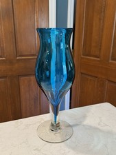 1959 Blenko 14" Turquoise Blue
