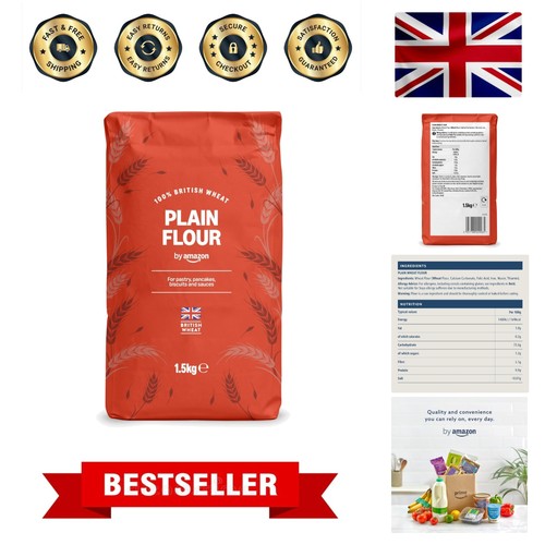 Plain wheat flour 5kg - wheat, 1.5kg