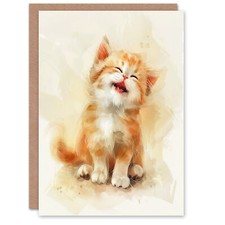 Greeting Card Cat Lover Cute