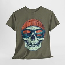 Van life t-shirt, Skull graphic tee, Camping t-shirt, Mountain adventure tee