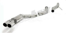 Jetex Stainless Steel Half Exhaust Twin Round Tips for Audi A4 B8 A5 2.0 TDI