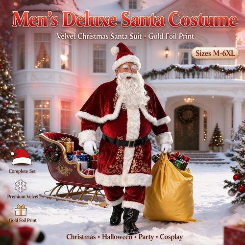Deluxe santa claus - claus, costume
