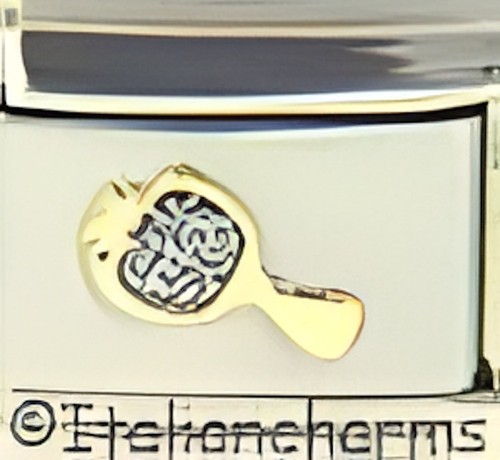 Glitter hand mirror enamel 9mm - hand,