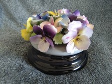 Pretty Bone China Flower Ornament Vintage  5" Diameter