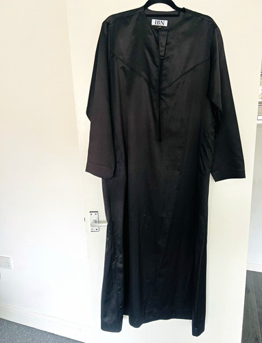 Ibn men black kaftan - ibn,