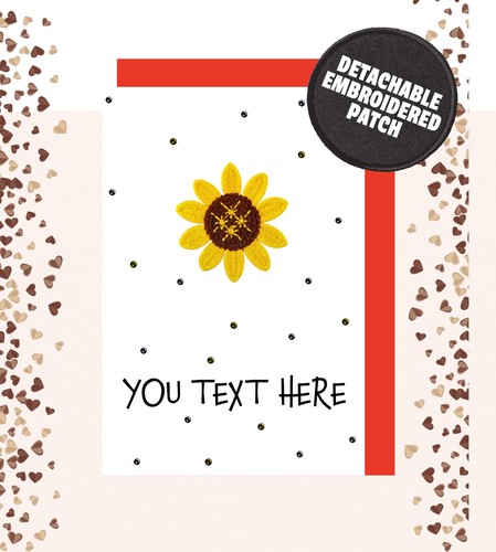 Personalised crochet sunflower - personalised,