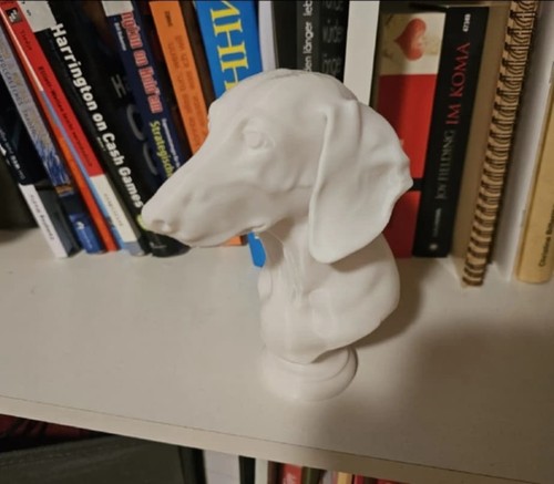 Dachshund bust sculpture - bust,